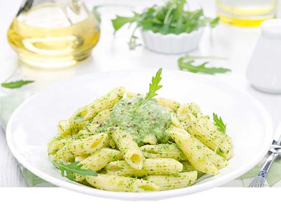 Penne with pesto sauce - OJAO